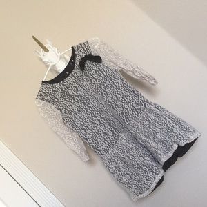 Black & White Lacy OverTop